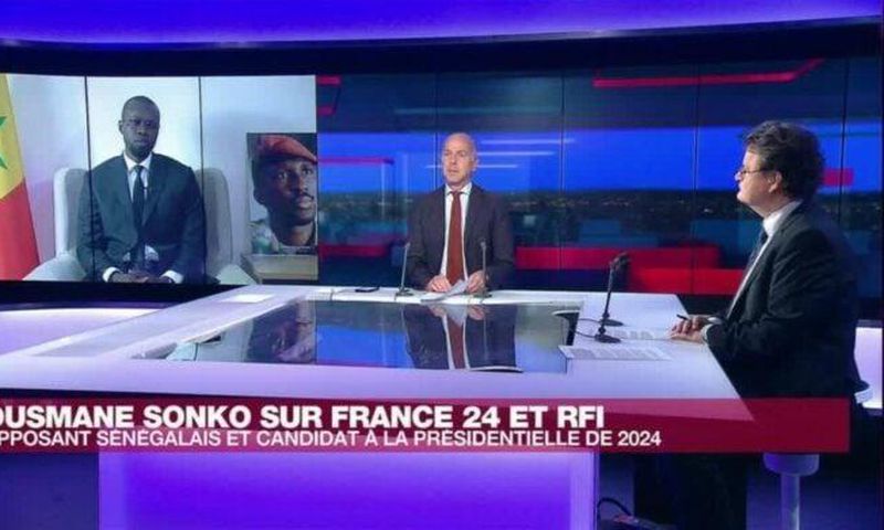 Ousmane Sonko sur France 24