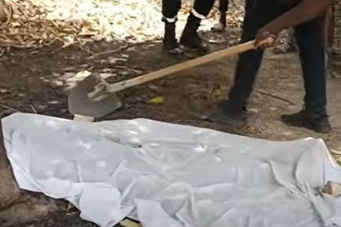 Femme morte calcinée