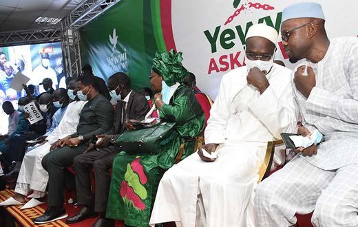 Les leaders de Yewwi Askan Wi - Khalifa Sall et Ousmane Sonko