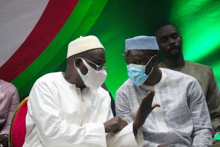 Khalifa Sall et Ousmane Sonko lors du lancement de la coalition Yewwi Askanwi