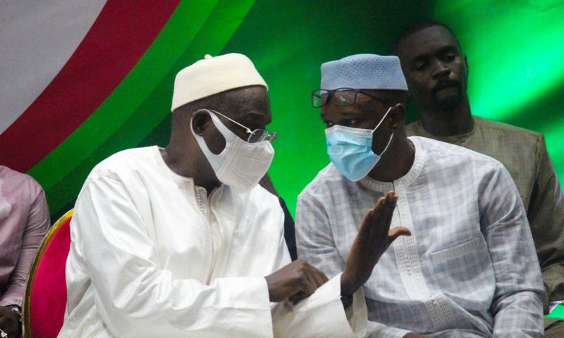 Khalifa Sall et Ousmane Sonko lors du lancement de la coalition Yewwi Askanwi