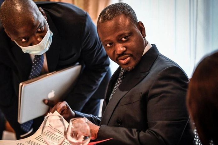 L'ex-Premier ministre Guillaume Soro, avant une conférence de presse à Paris, le 17 septembre 2020.