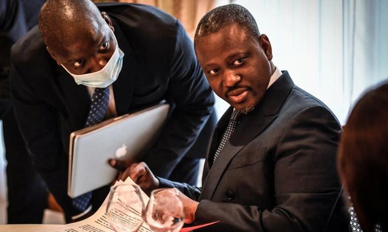 L'ex-Premier ministre Guillaume Soro, avant une conférence de presse à Paris, le 17 septembre 2020.