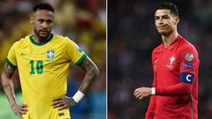 Neymar (gauche) et Ronaldo