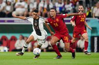 Jamal Musiala a été remarquable pour l'Allemagne lors du choc contre l'Espagne, le 27 novembre 2022.