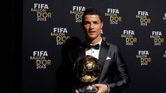 Cristiano Ronaldo, lauréat du Ballon d'Or 2013 de France Football