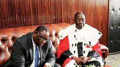 Macky Sall et le nouveau président du conseil constitutionnel