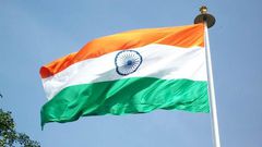 The Indian flag