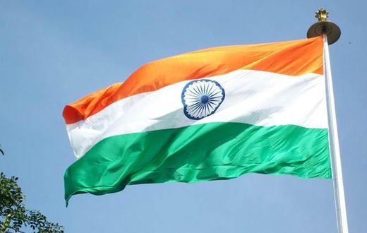 The Indian flag