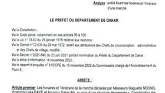 Communiqué marche
