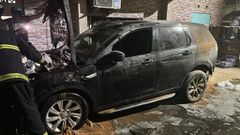 Voiture de Zator Mbaye calcinée