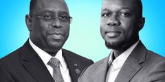 Ousmane Sonko (droite) et Macky Sall