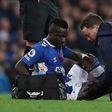 Gana Gueye blessé contre Leicester le 5 novembre 2022.