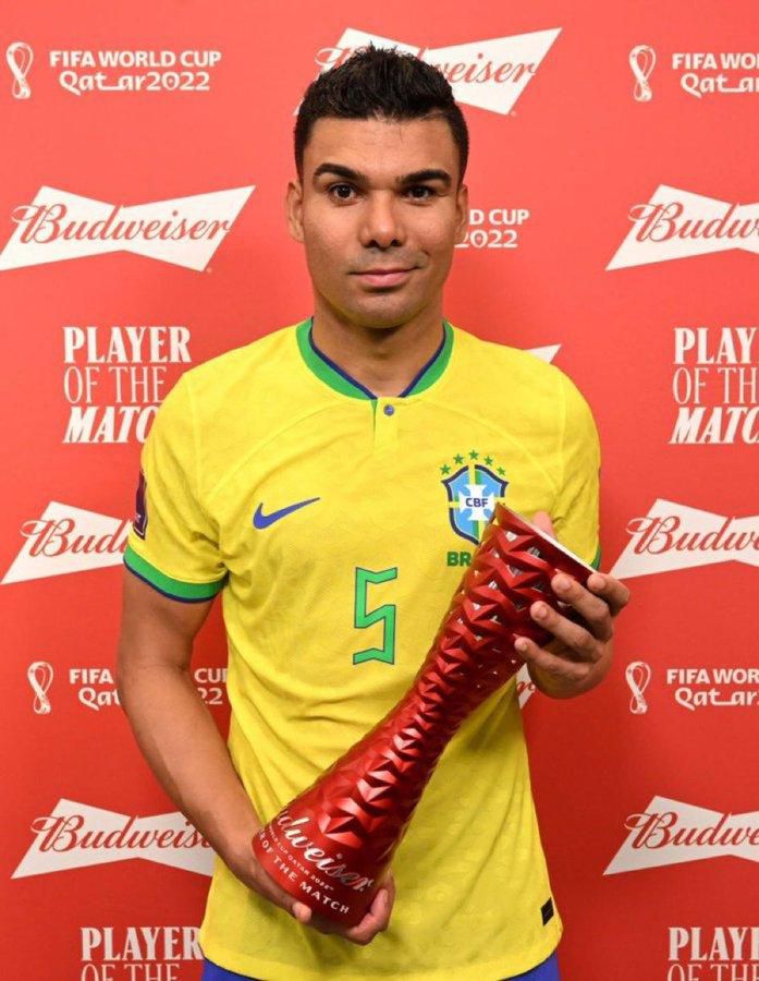 Casemiro a été élu Homme du match lors de Brésil - Suisse
