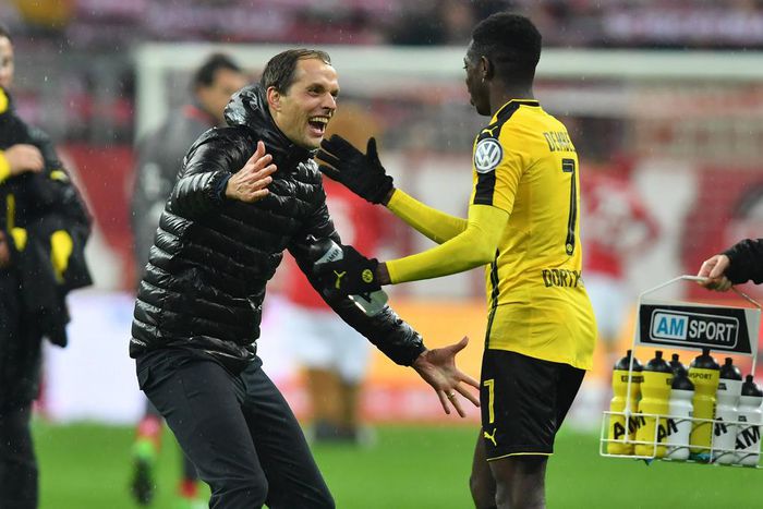 Thomas Tuchel and Ousmane Dembele had a good time together at Borussia Dortmund
