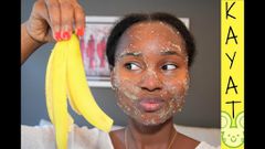 peau de banane et visage