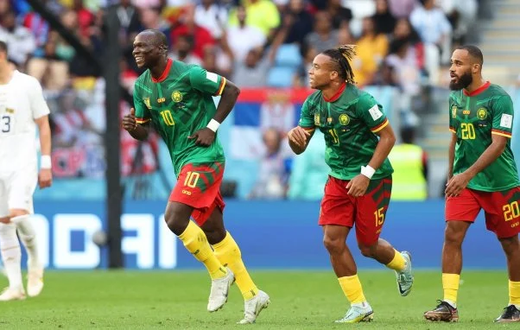 Vincent Aboubakar contre la Serbie, le 28 npvembre 2022