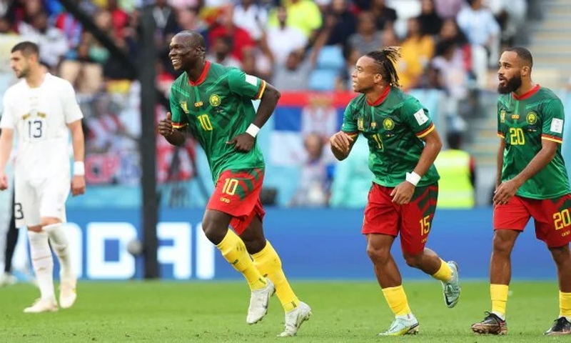 Vincent Aboubakar contre la Serbie, le 28 npvembre 2022
