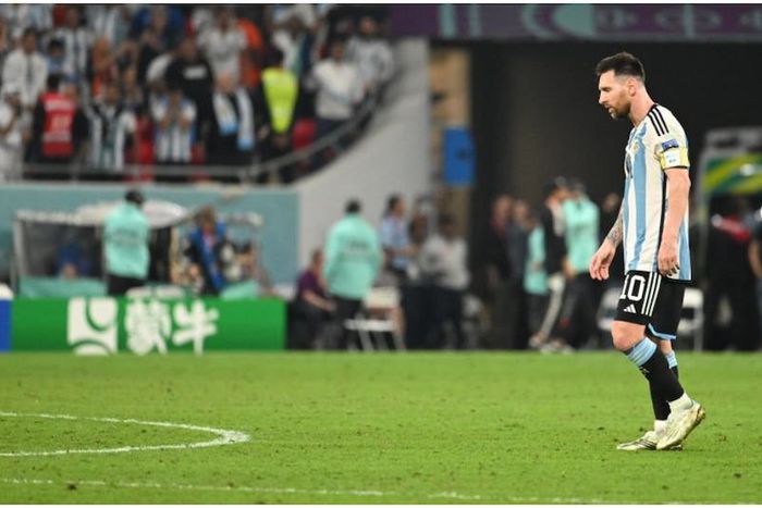 Lionel Messi en action lors du match de huitième de finale entre l'Argentine et l'Australie au stade Ahmad Bin Ali, le 3 décembre 2022, à Doha. Photo par Anthony Stanley. Source : Getty Images