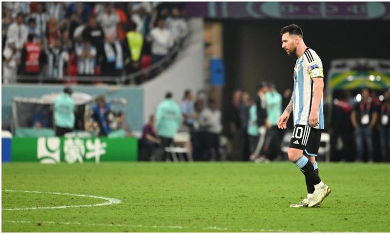 Lionel Messi en action lors du match de huitième de finale entre l'Argentine et l'Australie au stade Ahmad Bin Ali, le 3 décembre 2022, à Doha. Photo par Anthony Stanley. Source : Getty Images