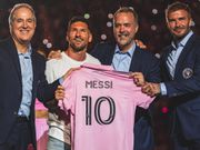Jorge Mas, Lionel Messi, Jose Mas et David Beckham. Photo : Inter Miami