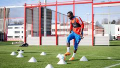 FC Bayern - Sadio Mané s'est entraîné avec le ballon, le 31 janvier 2023