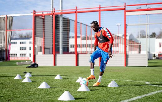 FC Bayern - Sadio Mané s'est entraîné avec le ballon, le 31 janvier 2023