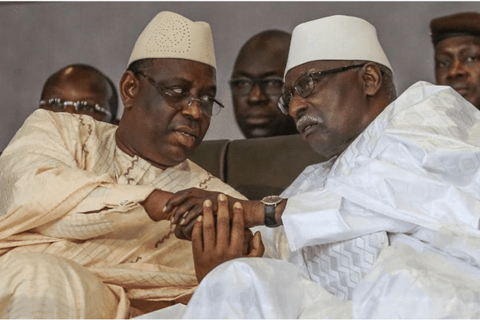 Le président de la République, Macky Sall, avec le Khalife des Tidianes, Serigne Babacar Sy Mansour