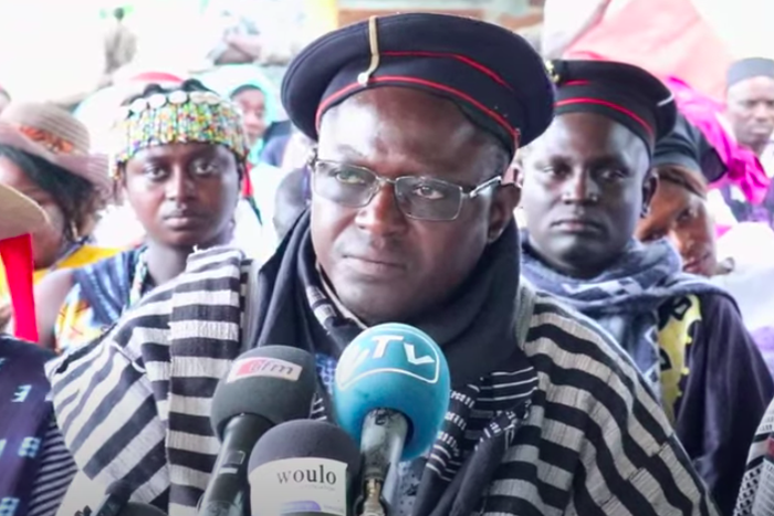 Gustave Sarr, habitant de la commune Mlomp-Kassa