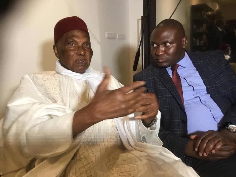 Me Abdoulaye Wade et Toussaint Manga