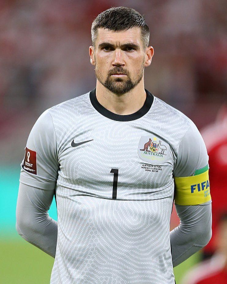 Matthew Ryan lining up for Australia against Peru