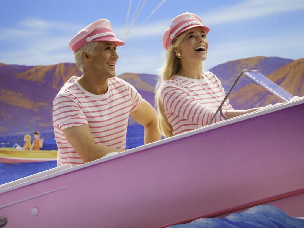 Ryan Gosling and Margot Robbie as Barbie and Ken in "Barbie."Jaap Buitendijk/Warner Bros.