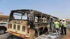 Bus Dakar Dem Dikk incendiés