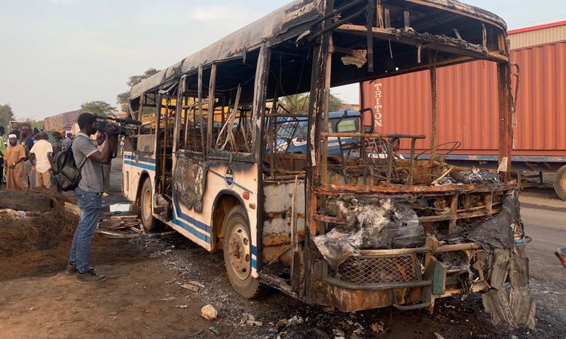 bus attaqué