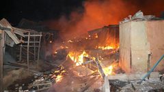 UN INCENDIE AU MARCHÉ CENTRAL DE LOUGA : 20 CANTINES ET 9 ÉTALS CONSUMÉS PAR LE FEU