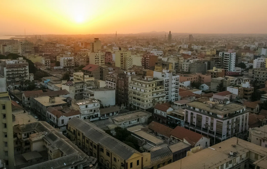 Vue aérienne de Dakar - Sénégal