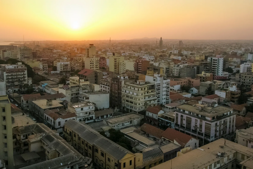 Vue aérienne de Dakar - Sénégal