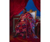 Kehine Wiley, Portrait de Nana Akufo-Addo, président du Ghana (Photo Tanguy Beurdeley  Courtesy the artist and TEMPLON, Paris-Brussels-New York)