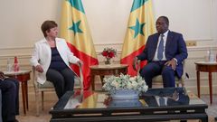Le Président Macky Sall reçoit en audience la Directrice générale du FMI, Kristalina Georgieva, lors du Sommet sur le financement des économies africaines post-Covid 19 à Paris.