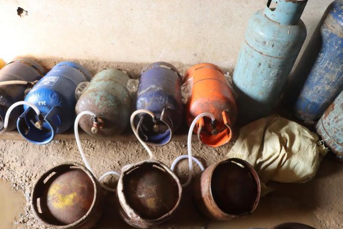 Reconditionnement illégal de gaz