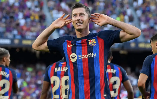 Robert Lewandowski sous le maillot du FC Barcelone