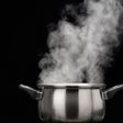 steam over cooking pot