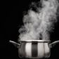 steam over cooking pot