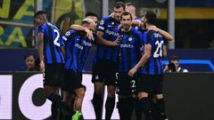 Mkhitaryan a inscrit le premier but de la rencontre pour l'Inter face à Plzen, le 26 octobre 2022