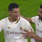 Cristiano Ronaldo (à gauche) en colère après la défaite 1-0 d'Al Nassr contre Al-Ittihad. Saudi Sports Company SSC/Twitter/@ssc_sports