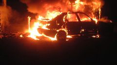 Vehicule brulé