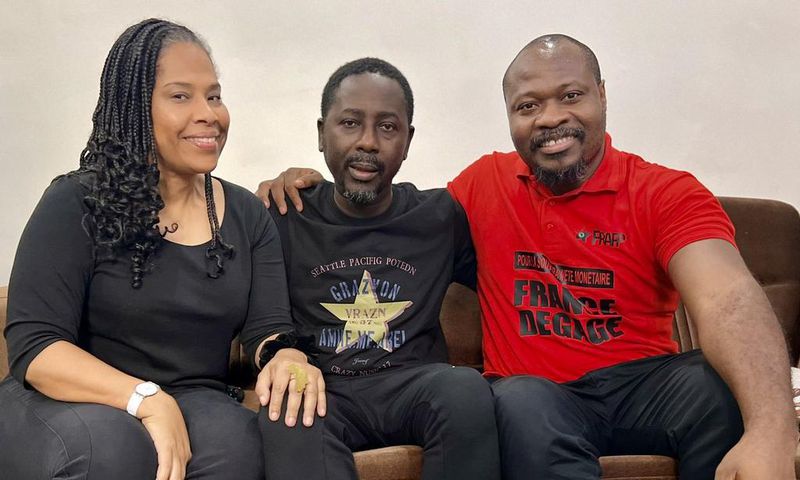 Natahalie Yamb et Guy Marius Sagna ont rendu visite au journaliste Pape Alé Niang après sa libération
