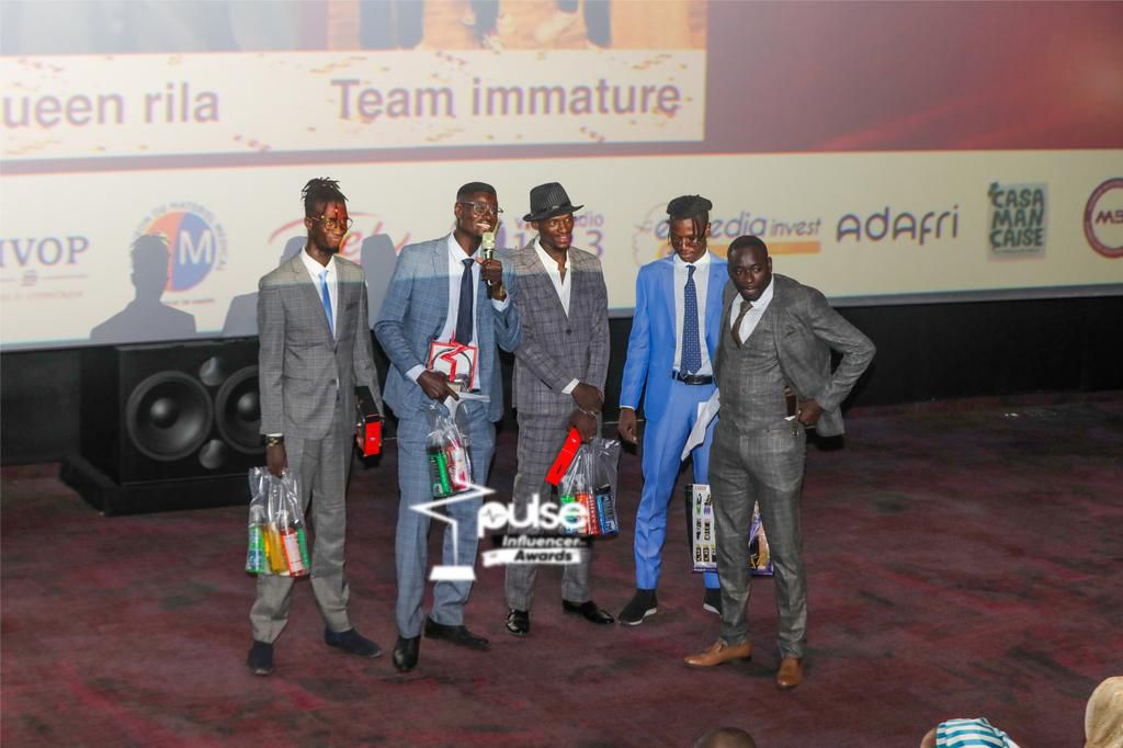 Team Immature meilleur influenceur Comédie de l'année