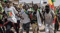 Manifestants lors des emeutes de Juin