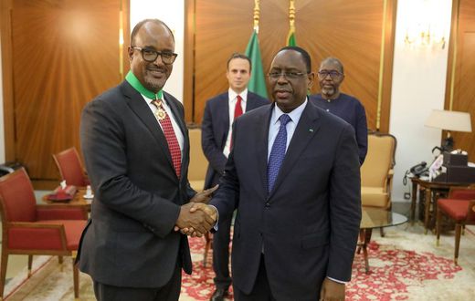 President Macky Sall et Nathan Belete